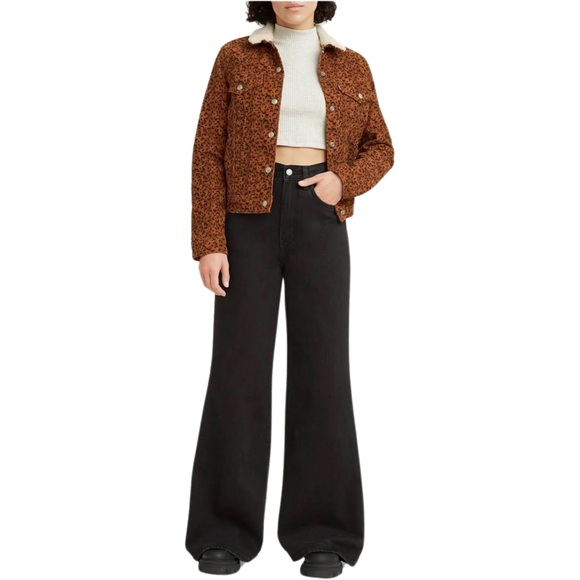 Levi's® Premium High Loose Flare Women’s Jeans Trainwreck Black - Picture 11 of 14